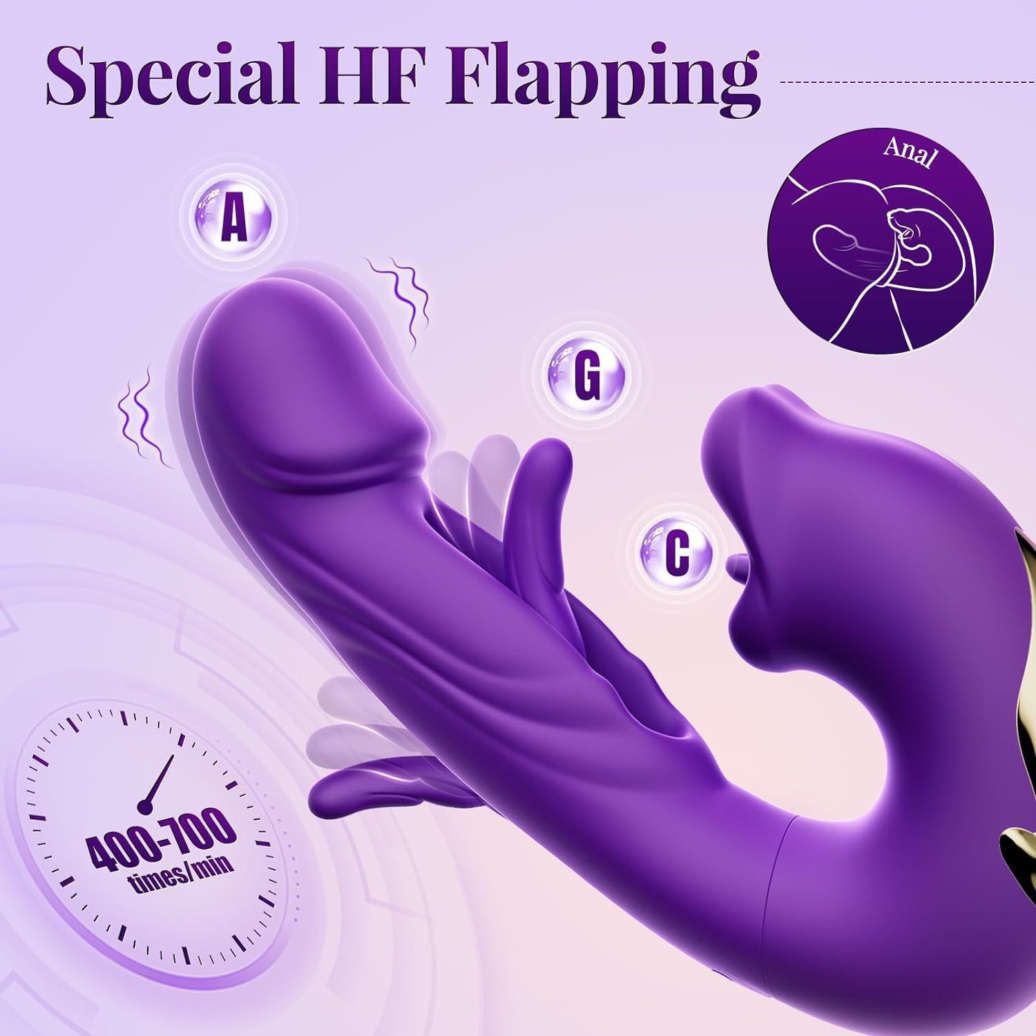 3-in-1 G-Spot Vibrator – Lick, Vibrate & Thrust for Multi-Sensation Comfort