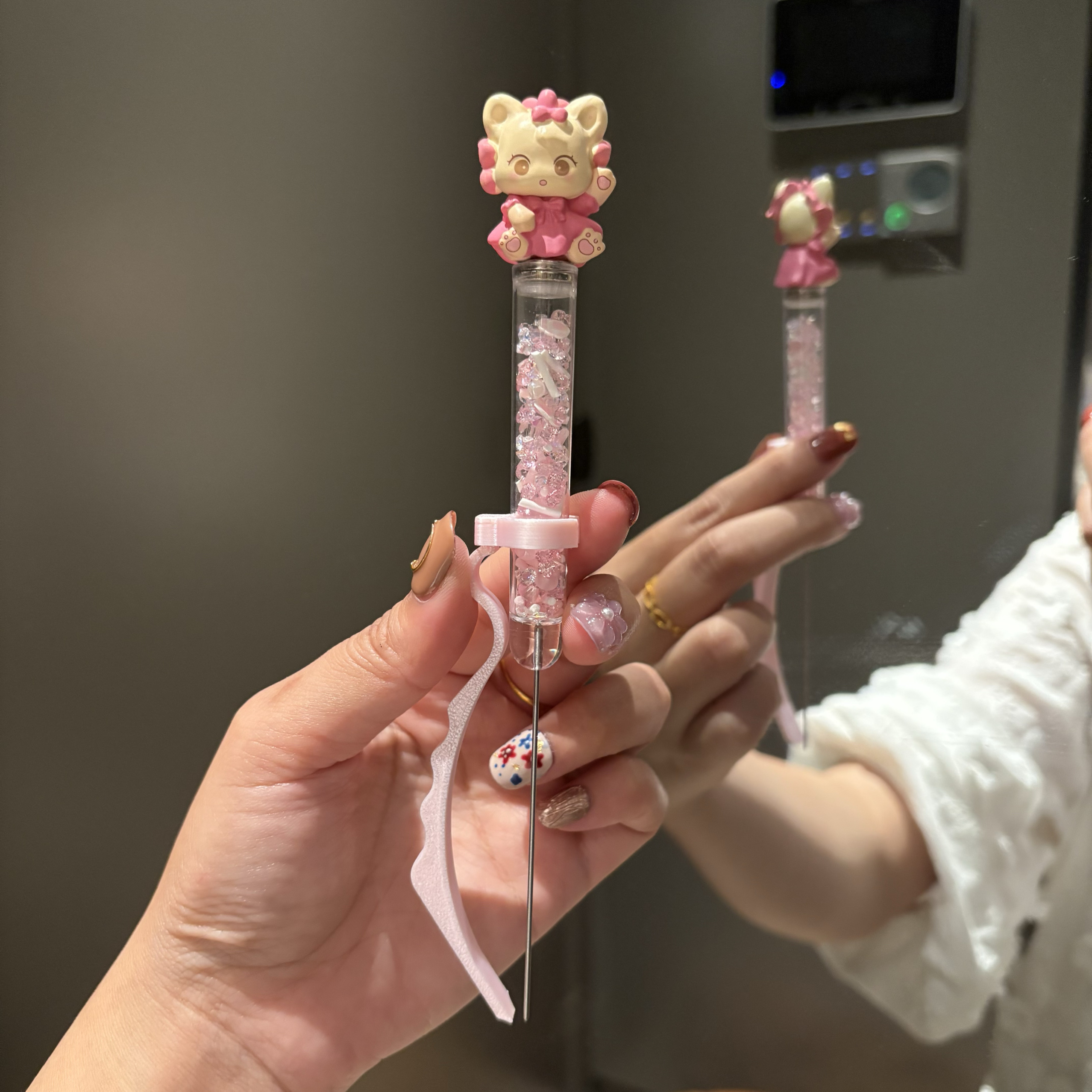 【5mm】PixelPen Magnetic Grip Piecing Bean Pen Tool 5mm for big beans | kitty series