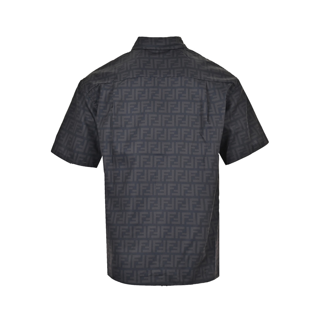 Fendi 24ss double F full print short sleeve shirt