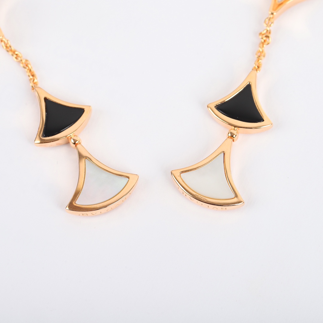 Bulgari Mother of Pearl Pendant Earrings
