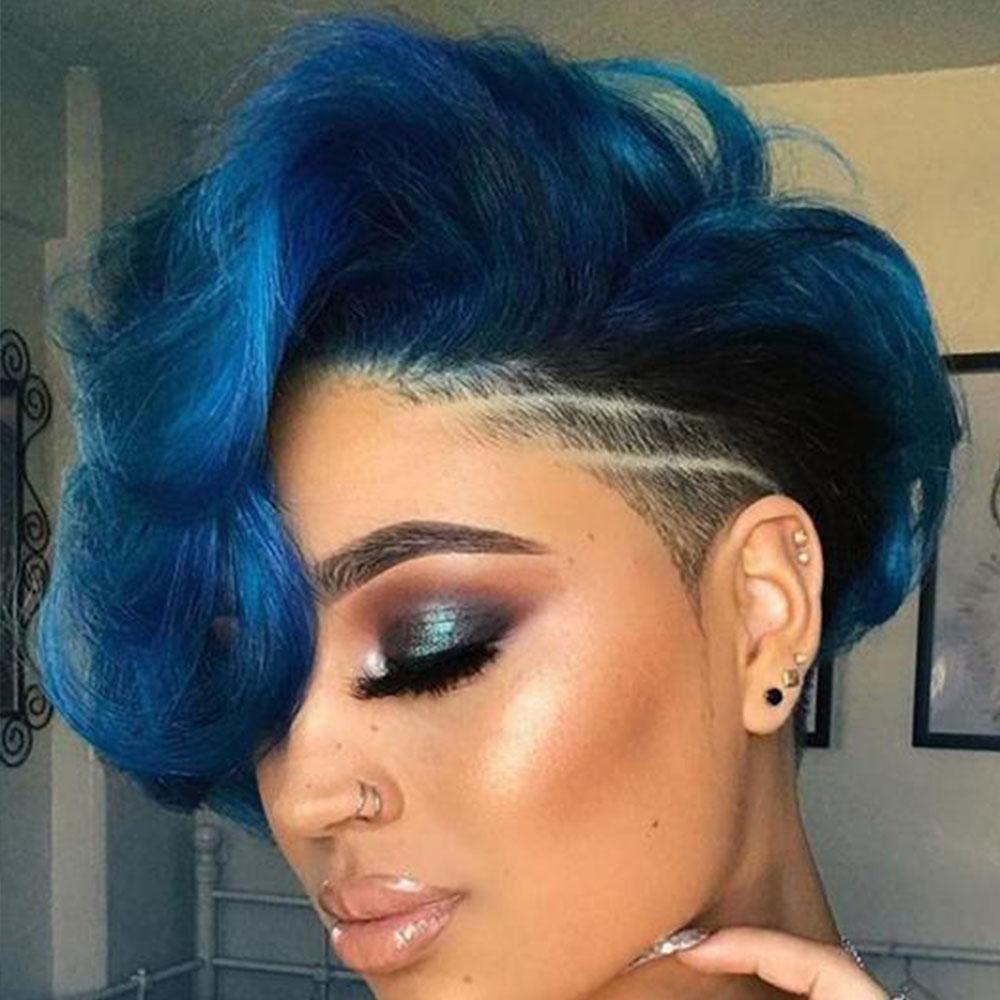 Luna 100 Philadelphia Designer Women Short Wavy Wig with Bangs