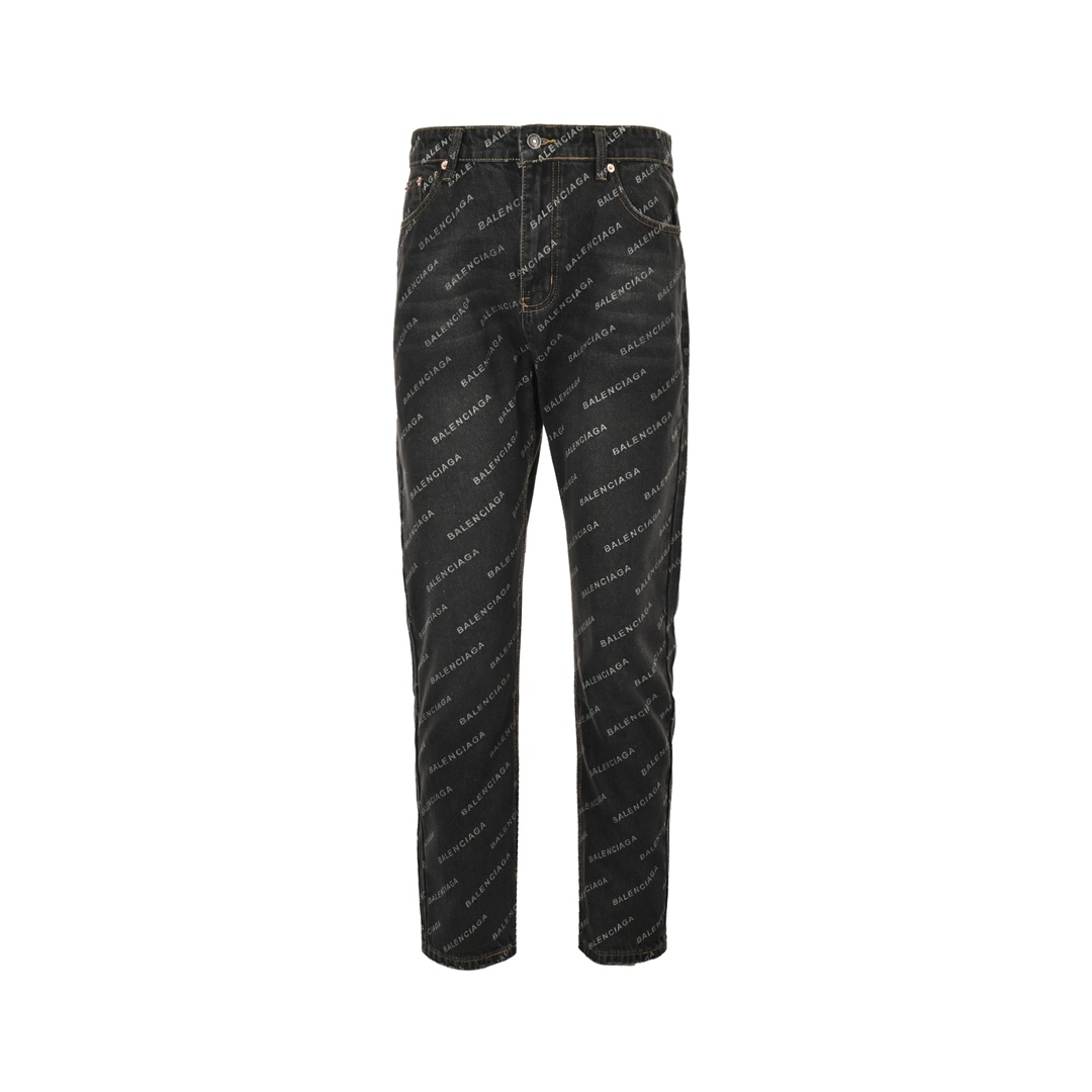 Balenciaga 24Fw Barrage Print Jeans