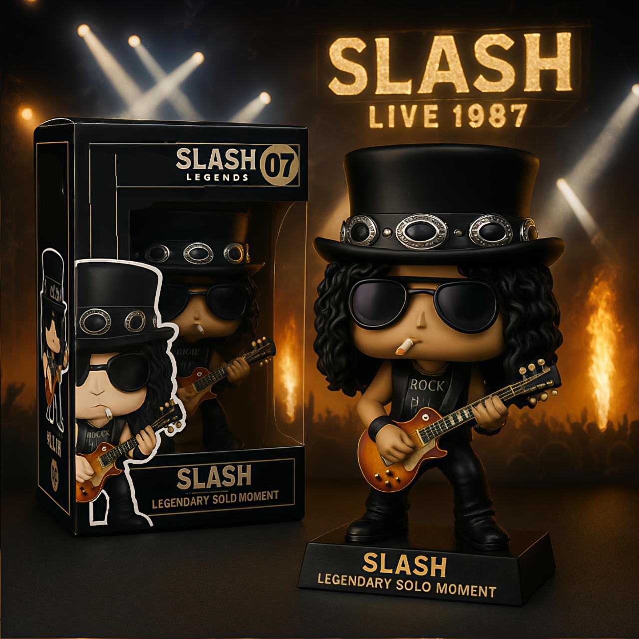 🔥 SLASH LIVE 1987 collectible figure 🎸