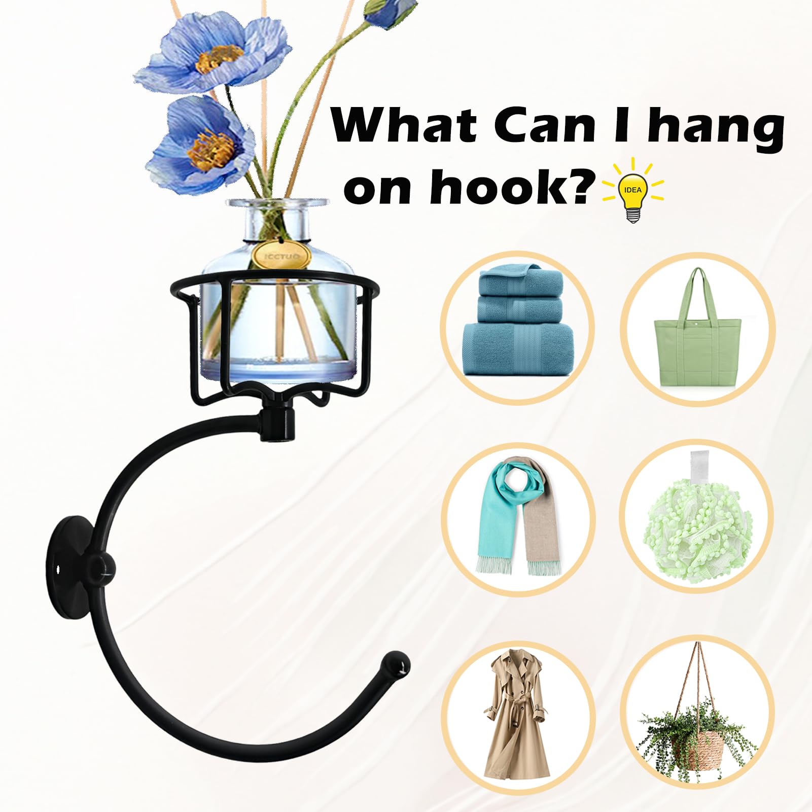 💗🎁 Mother's Day Gift - Rustic Towel Ring with Elegent Candle Holder