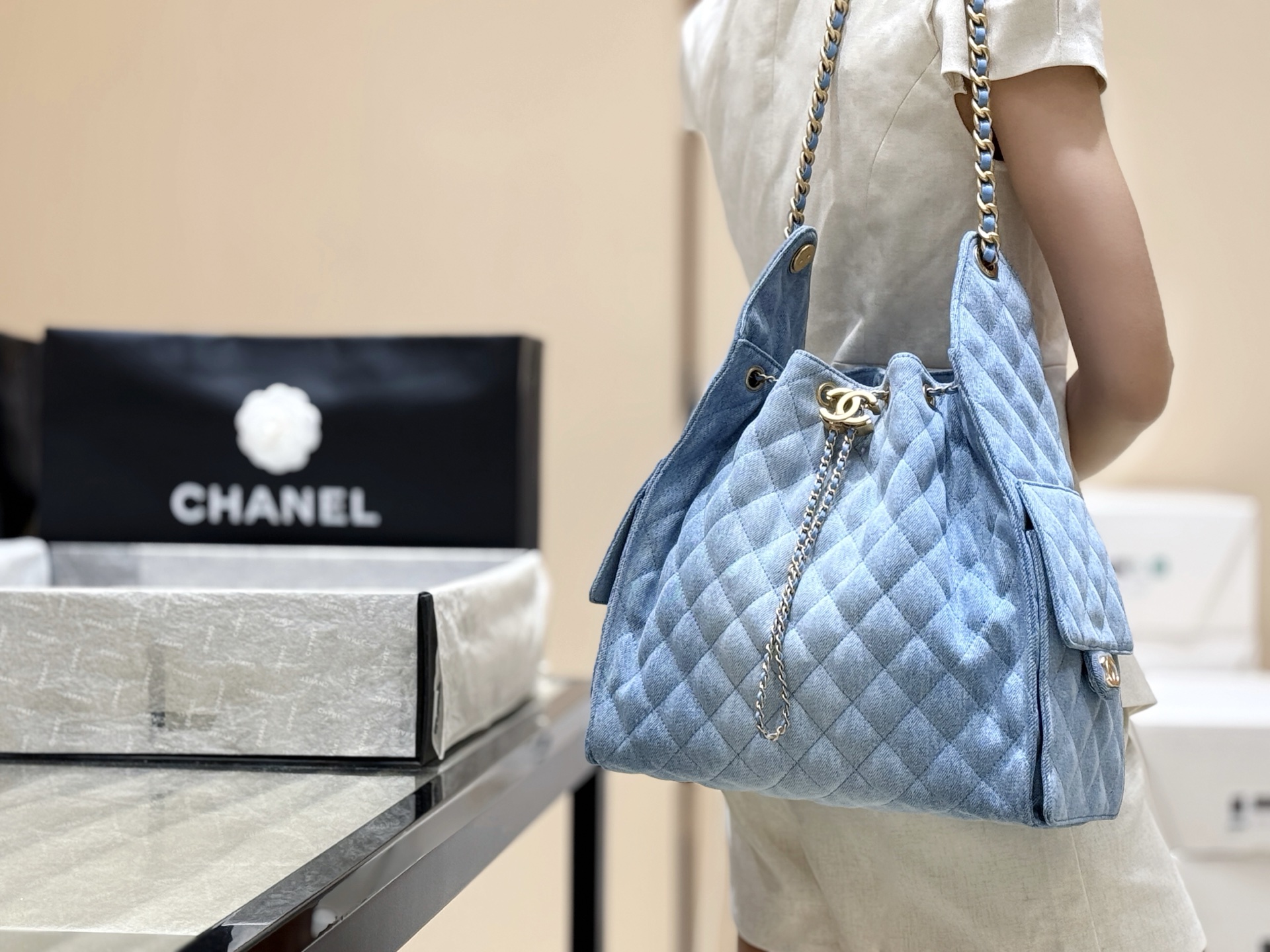 Chanel 25S Spring/Summer Collection Large Denim Handbag AS5311 00158