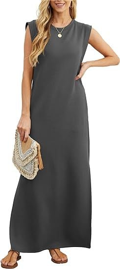 ⏰HOT SALE-WOMEN SUMMER CASUAL LOOSE SPLIT WRINKLE-FREE LONG DRESS(BUY 2 FREE SHIPPING)
