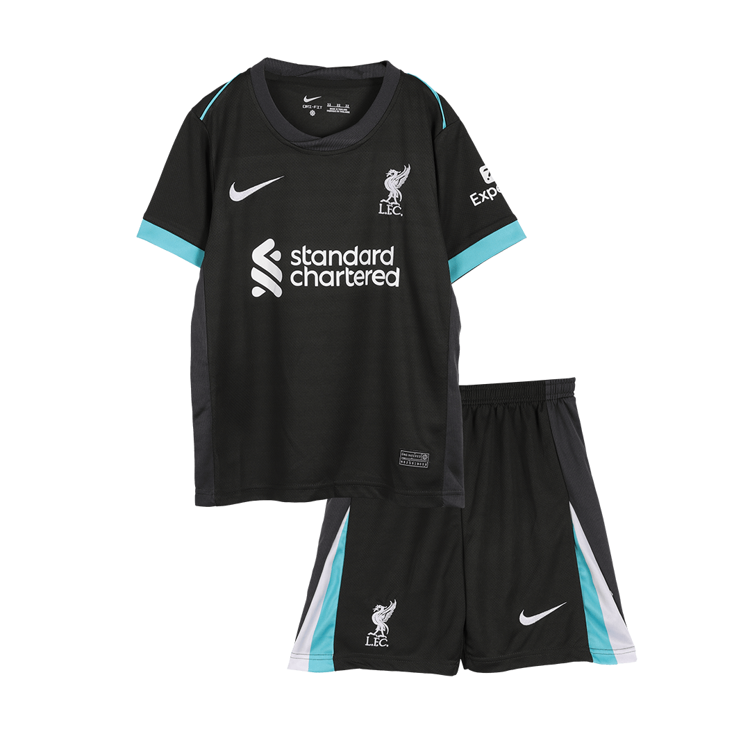 Liverpool away kids' football shirt (shirt + shorts) 2024/25