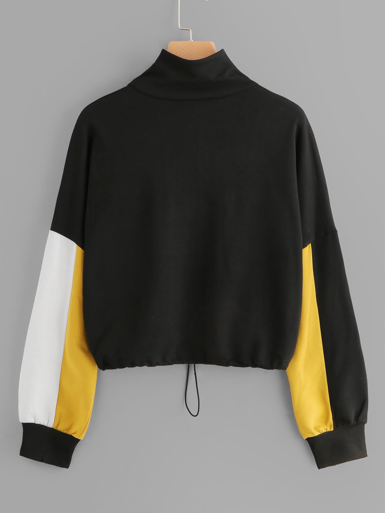 Color-Block Zip Up Sweatshirt