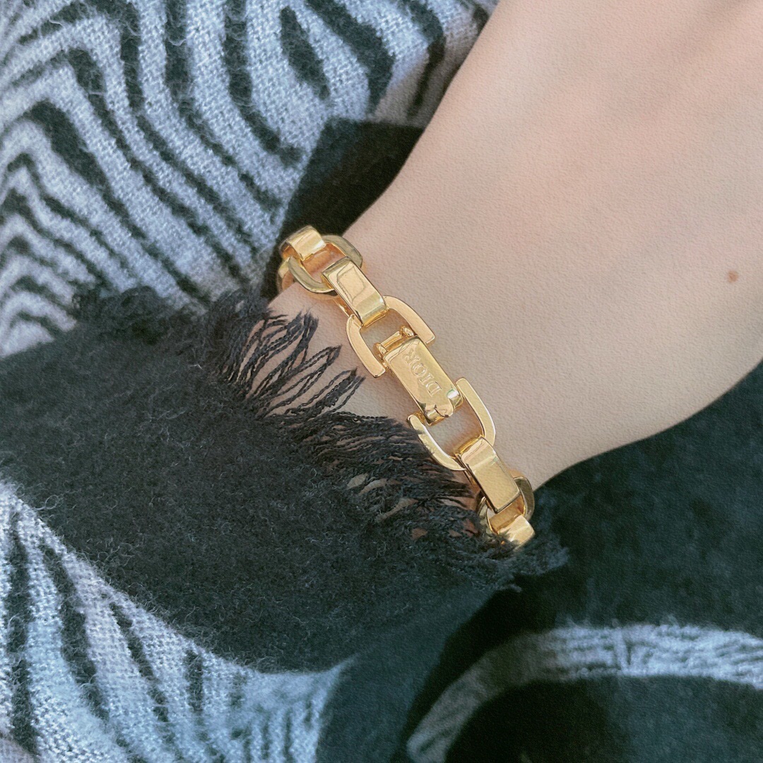 Dior CD thick chain bracelet