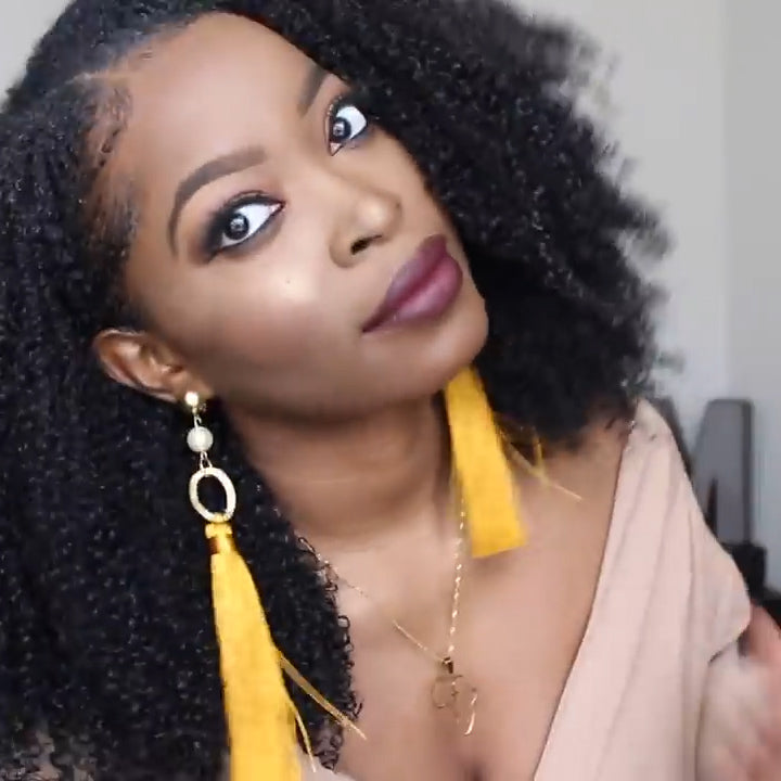 New  Friendly SHORT CURLY LACE FRONT WIG