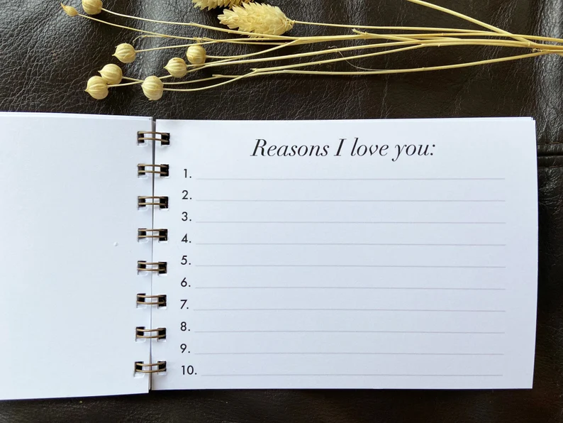 Reasons why I love you—Anniversary gift