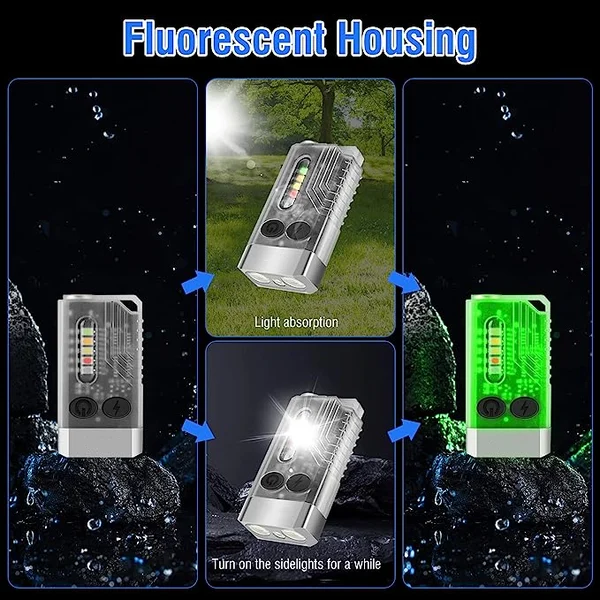 👍Last Day Promotion 50% OFF 💥 EDC Multi-Function Keychain Flashlight