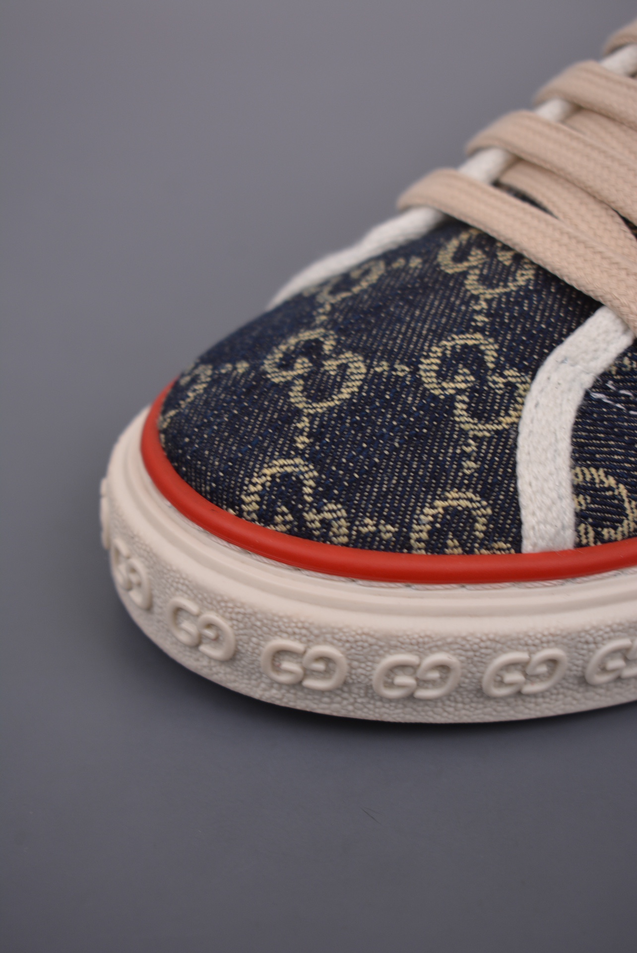 Gucci Tennis 1977 Print Sneaker Dark Blue Denim