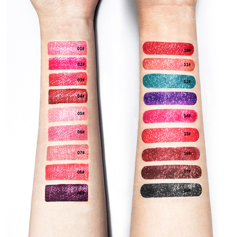 🔥Mother's Day Sale-[SAVE 50% OFF]--18 Color Diamond Shiny Long Lasting Lipstick--BUY 5 GET 10% OFF & FREE SHIPPING NOW