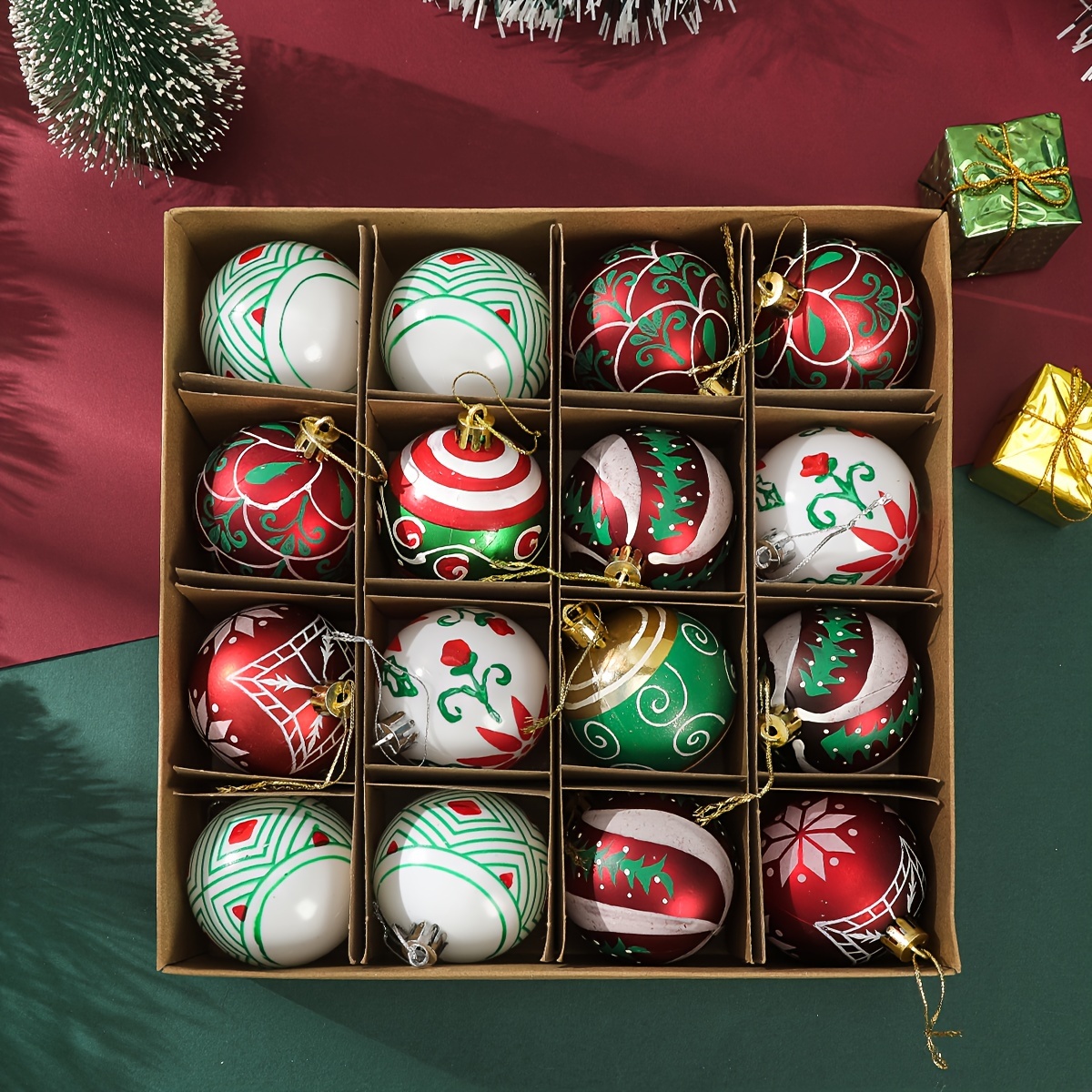 🎄🎅2024 NEW - 16 PCS Christmas Balls Ornaments🔥Buy 2 Get 10% Off & Free Shipping