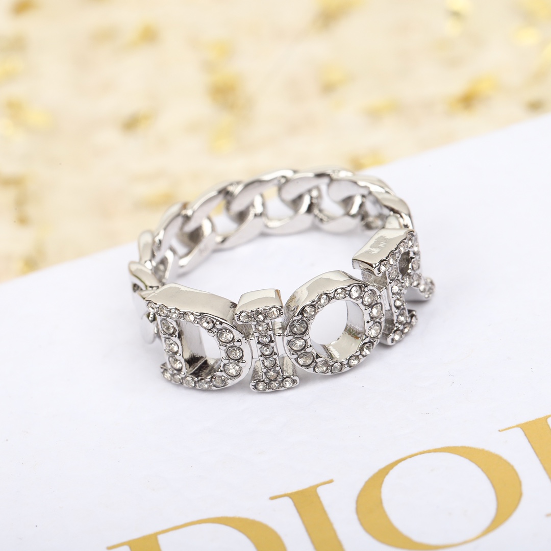 Dior Alphabet Full Diamond Ring