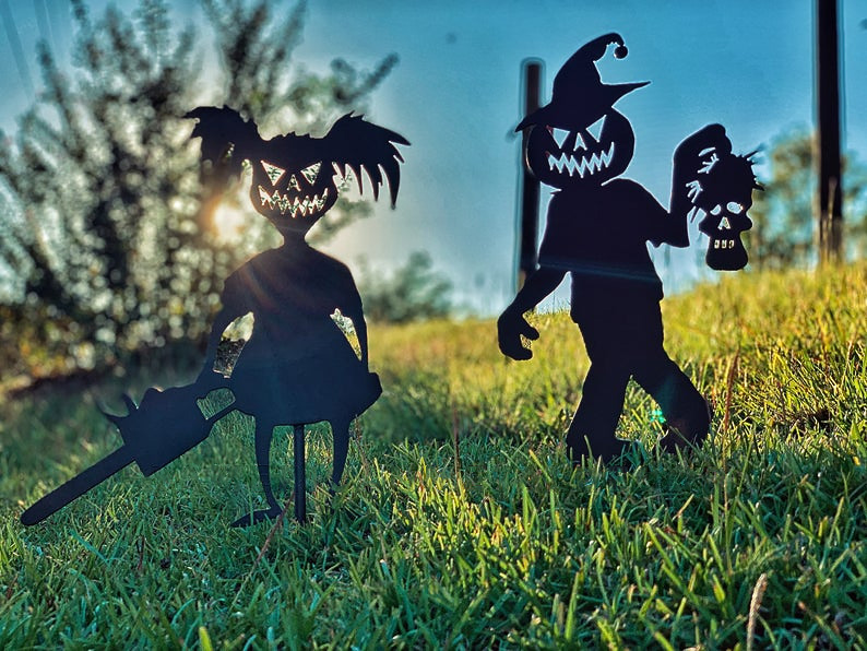 🔥45% OFF Last Day Sale -Cute Ghost Zombie-Metal Yard Art - BUY 3 FREE SHIPPING