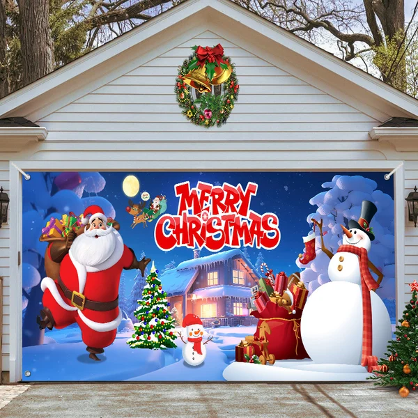 Hot Sale-2023 New Christmas Garage Door Decoration