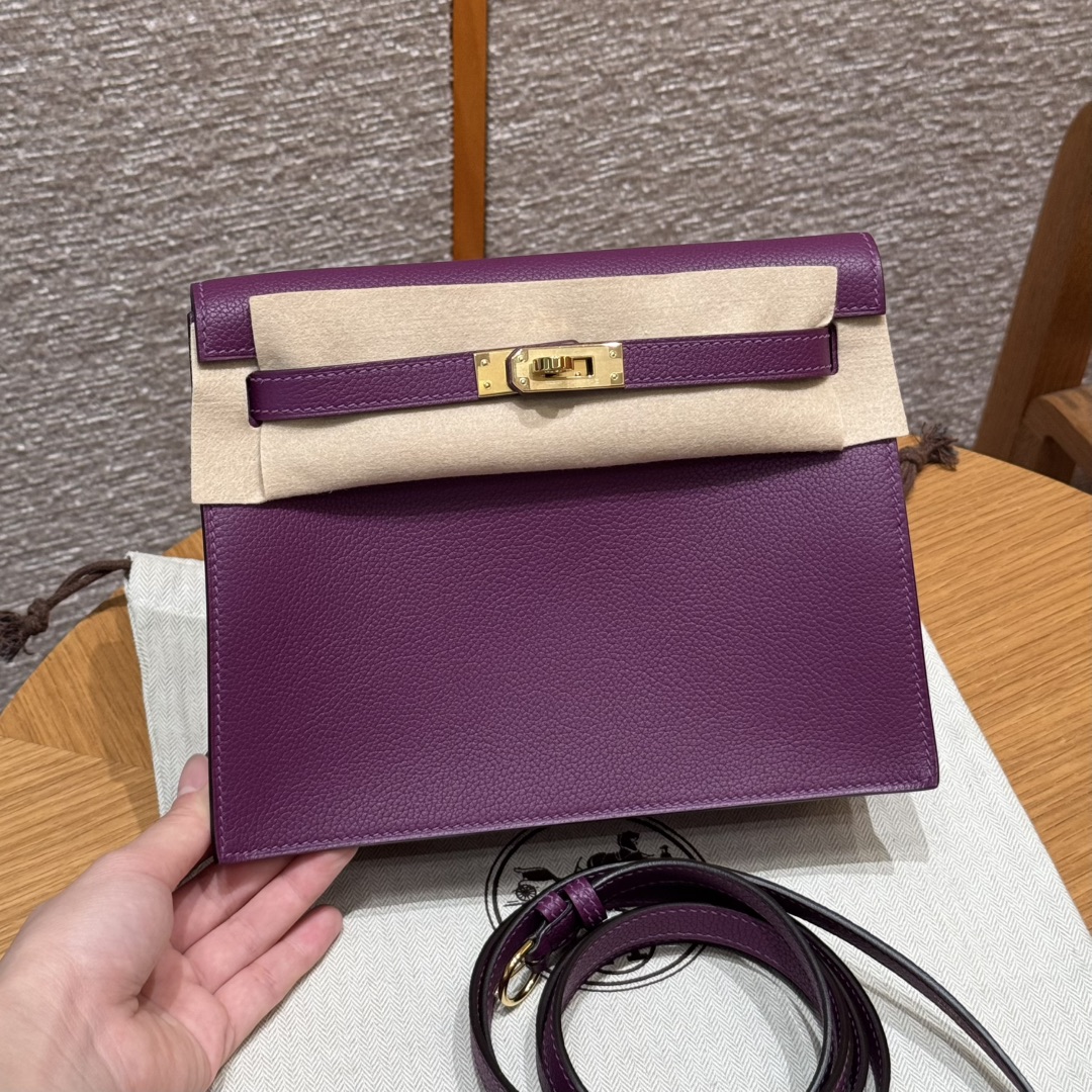 Hermes kelly danse P9Anemone handbag (handmade to order)