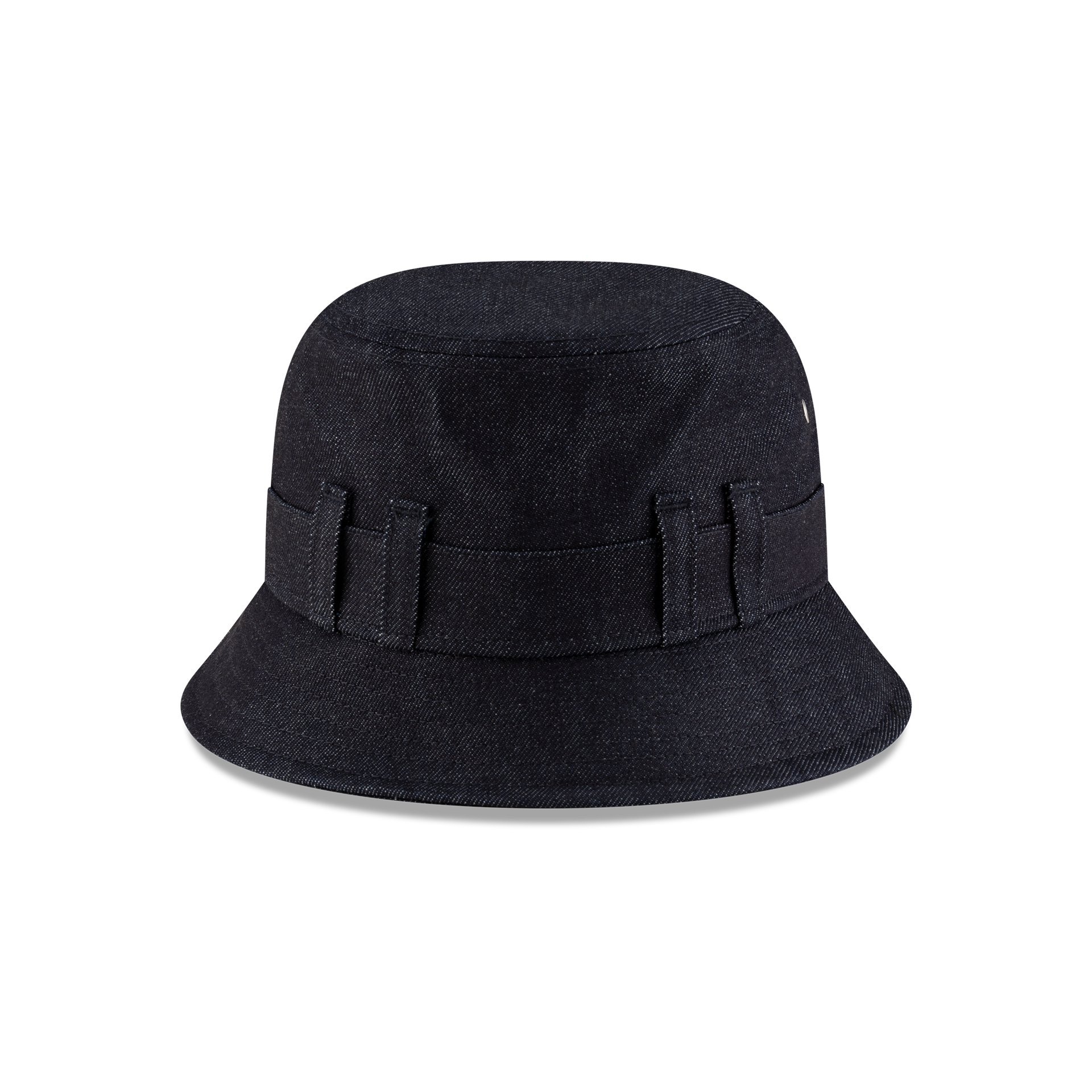 New Era Branded Belt Loop Denim Navy Bucket Hat