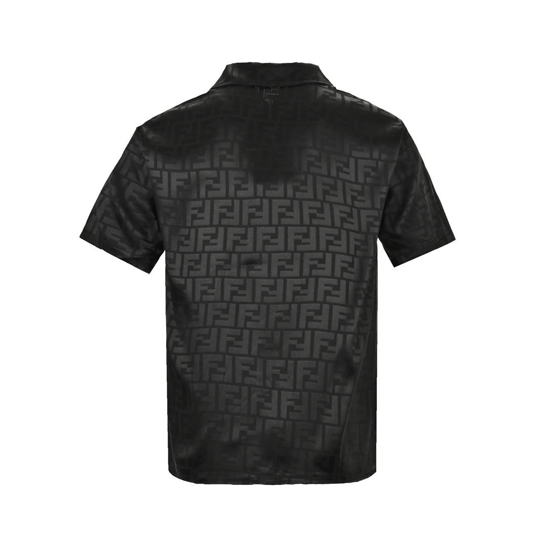 Fendi 24ss FF obscure pattern jacquard short-sleeved shirt