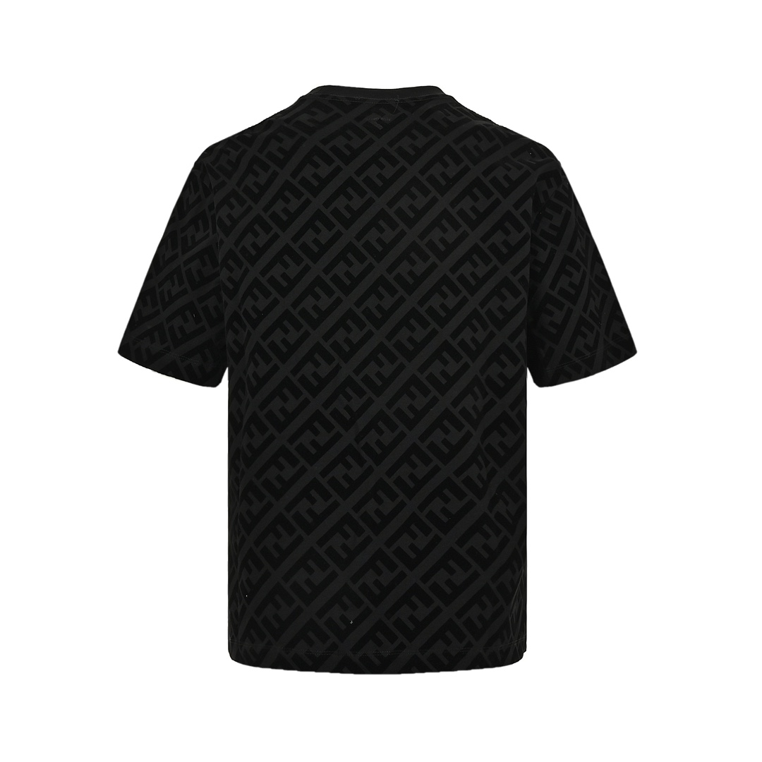Fendi 24ss FF full print flocked short sleeves