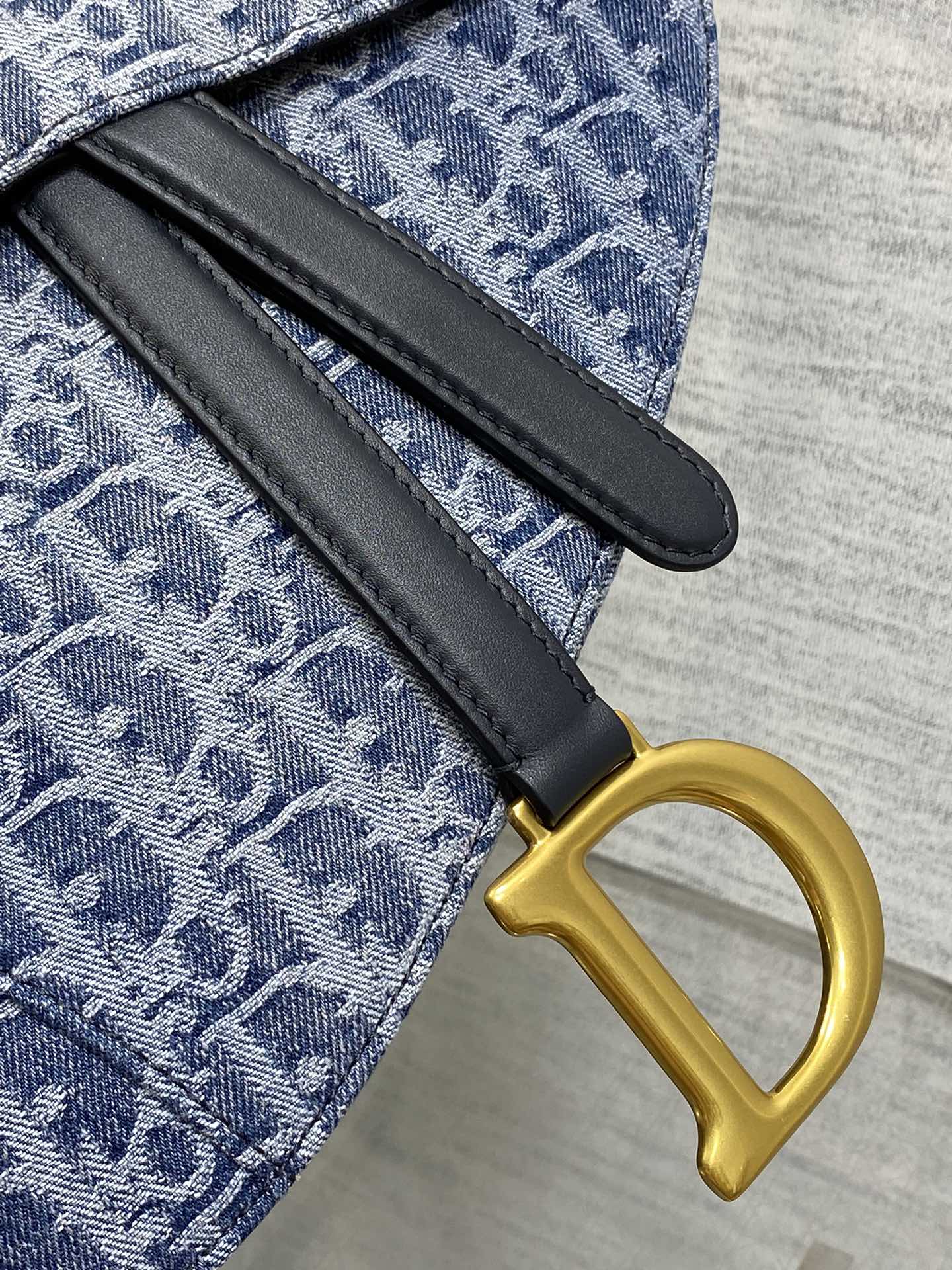 Dior Saddle Denim Collection Saddle Bag