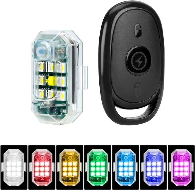 Mini Strobe Lights With remote control 7 Colors