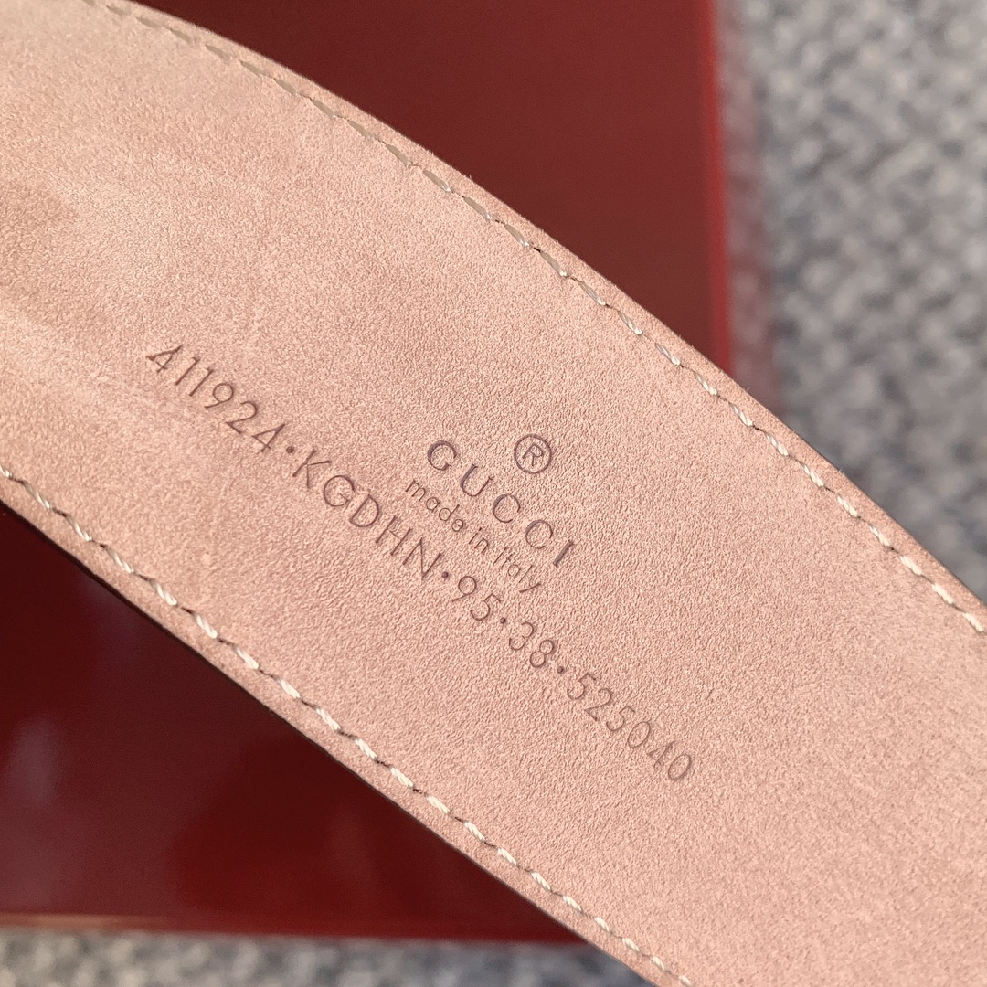 Gucci Marmont printed leather belt 4.0cm wide