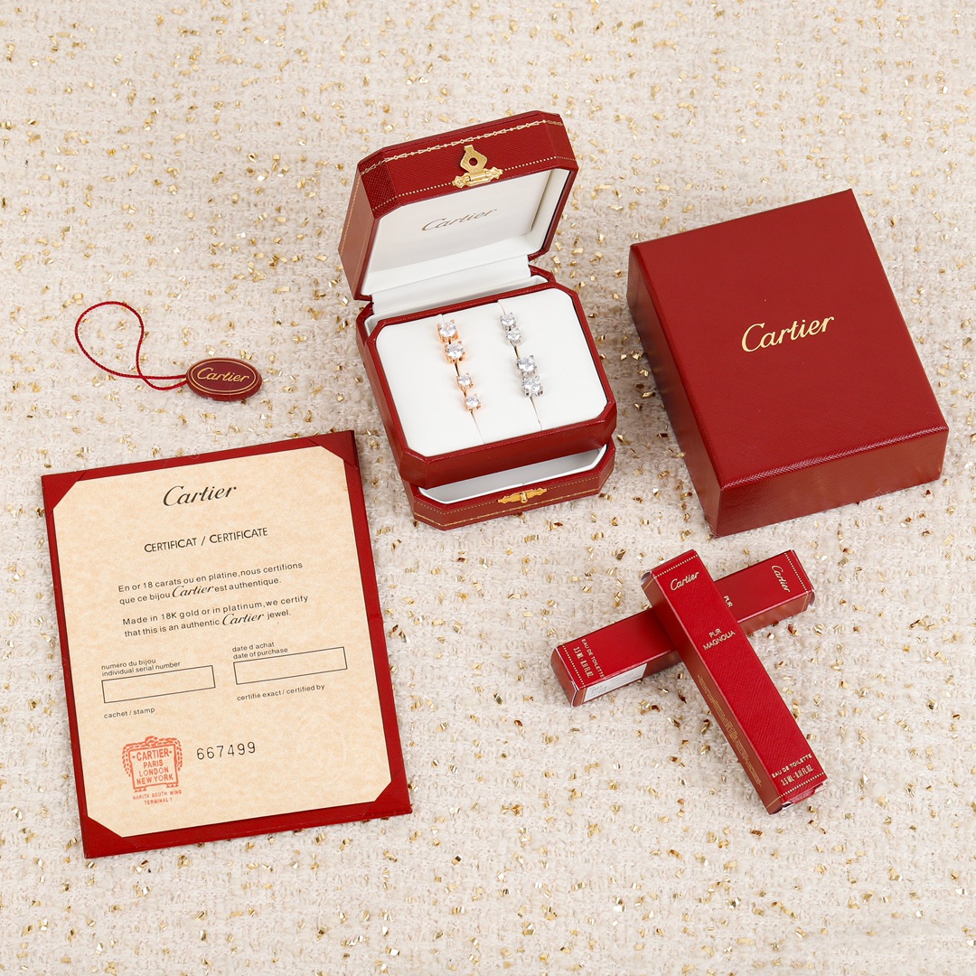 Cartier Horn Diamond Earrings