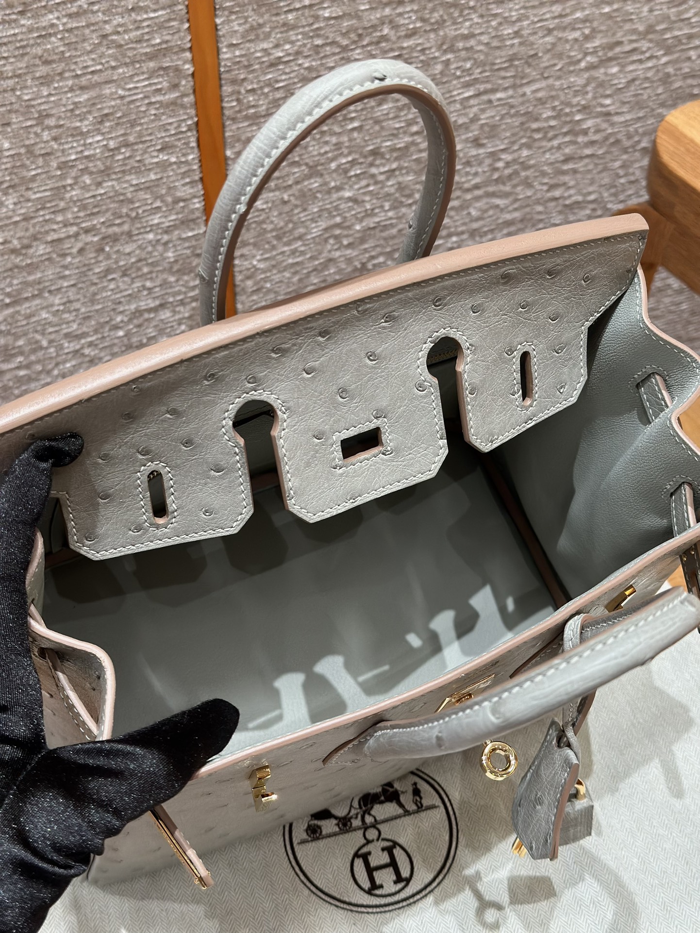 Hermes Birkin 80Girs Perle (Handmade to order)