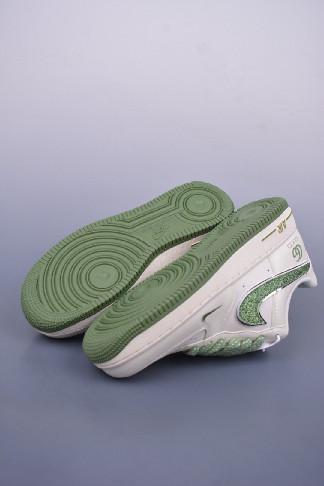 Gucci x Nike Air Force 1 07 Low Sneakers White Green QY6818-607