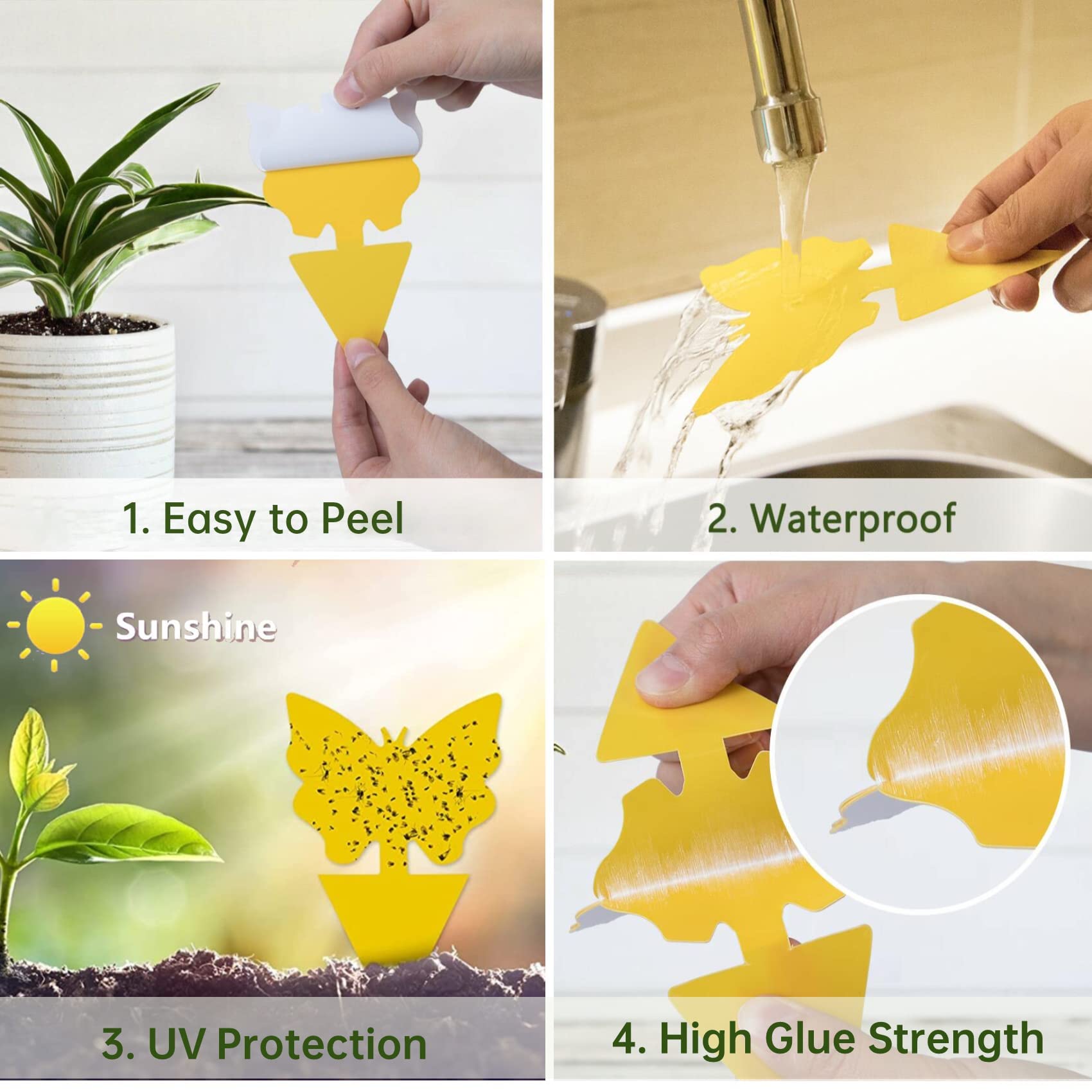 🔥Mother's Day Early Sale-[SAVE 50% OFF]--Double-sided Special-shaped Sticky Insect Trap--BUY 5 SETS GET 5 SETS FREE & FREE SHIPPING