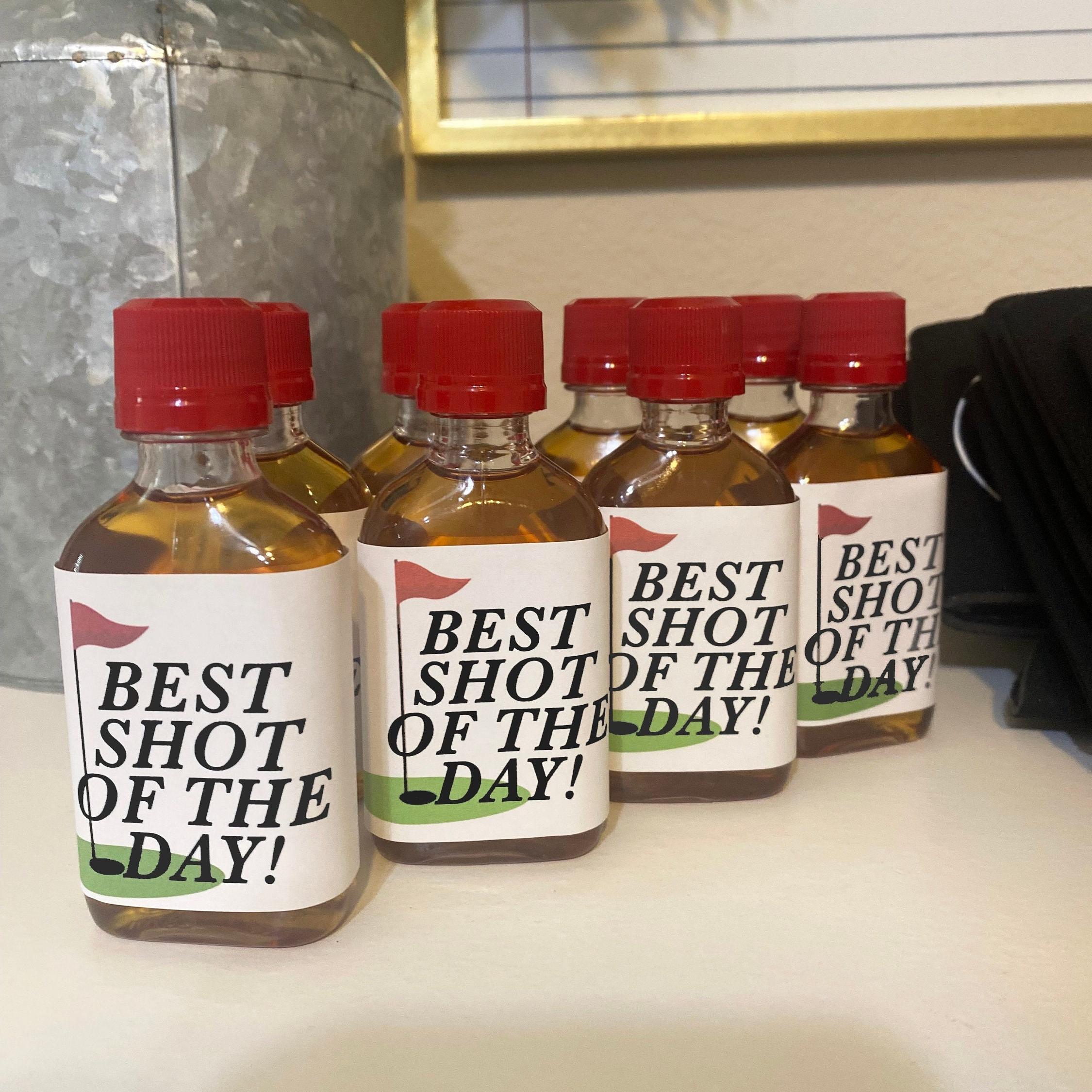 Shot Labels for Golf Party | Golf Bachelor Party Decor