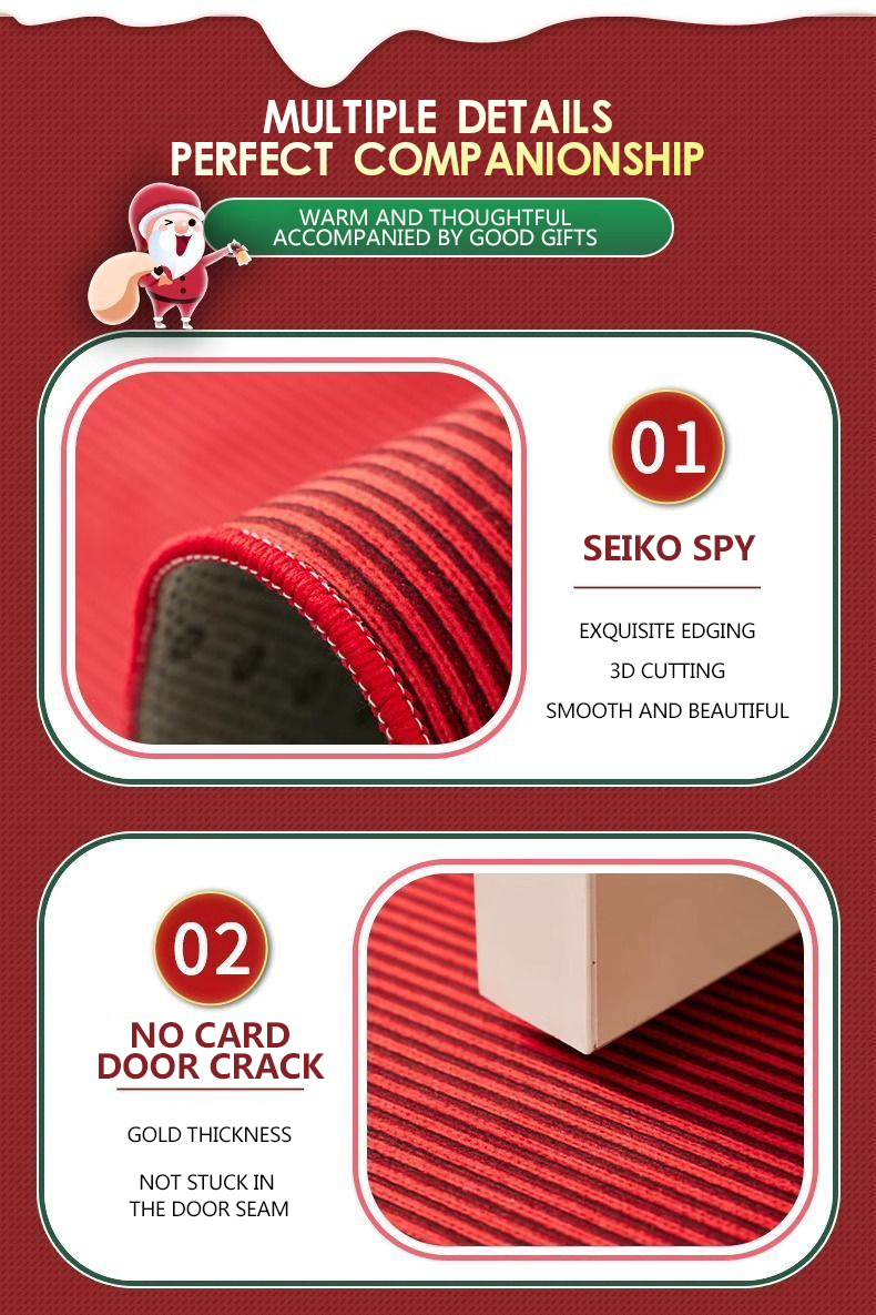 Christmas round carpet atmosphere washable dirt resistant full spread sofa coffee table blanket Christmas tree festive decoration mat