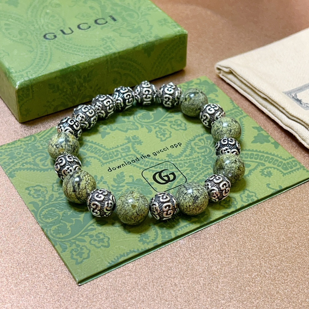 Gucci Natural Stone Herba Rosmarine Bracelet