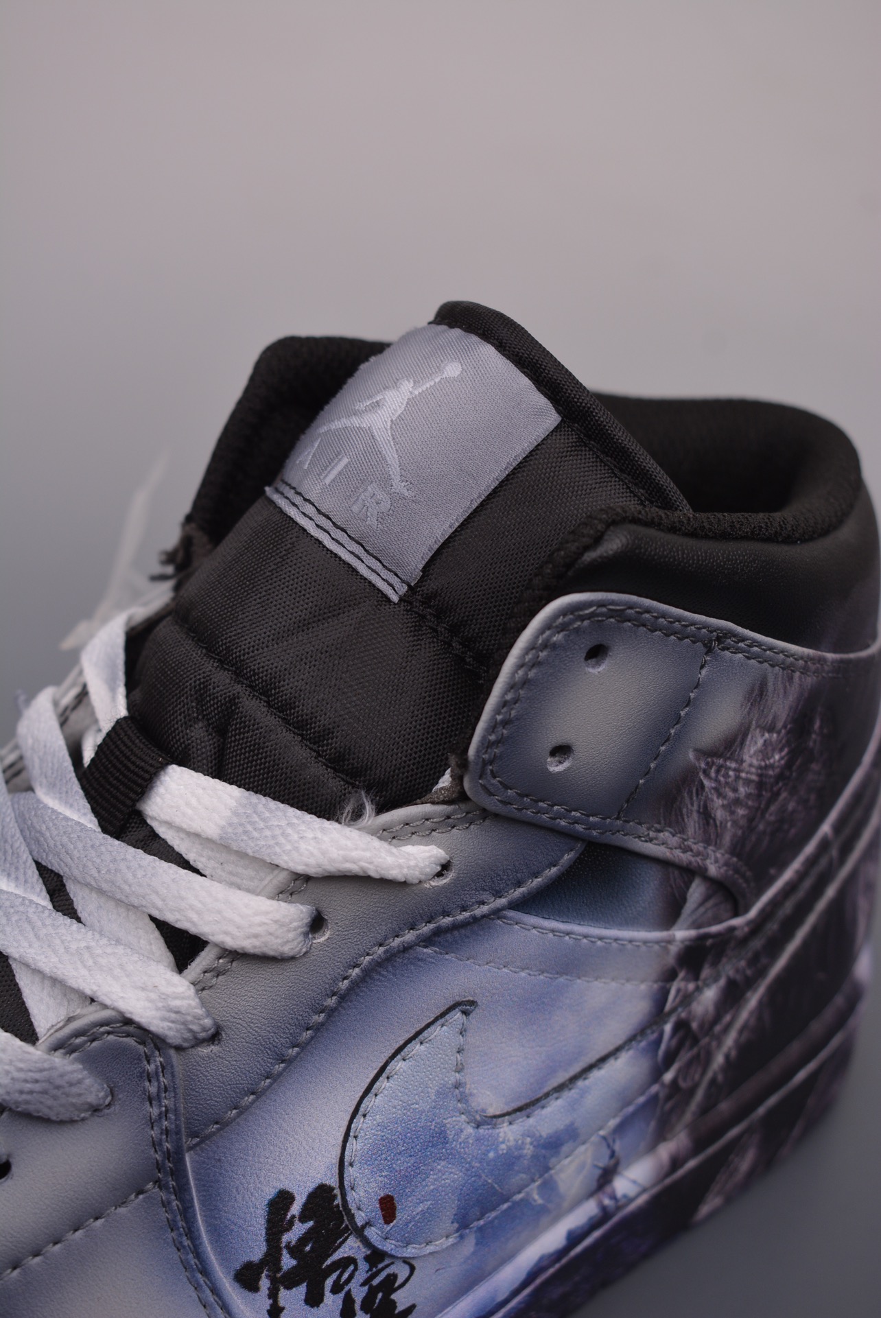 Air Jordan 1 Mid Monkey King Black Wukong Black Purple Gradient