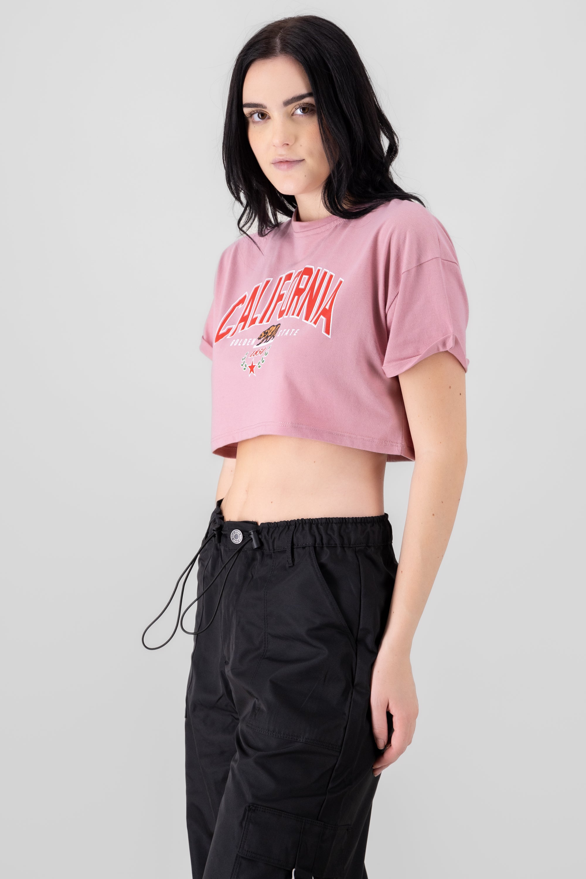 California print crop top