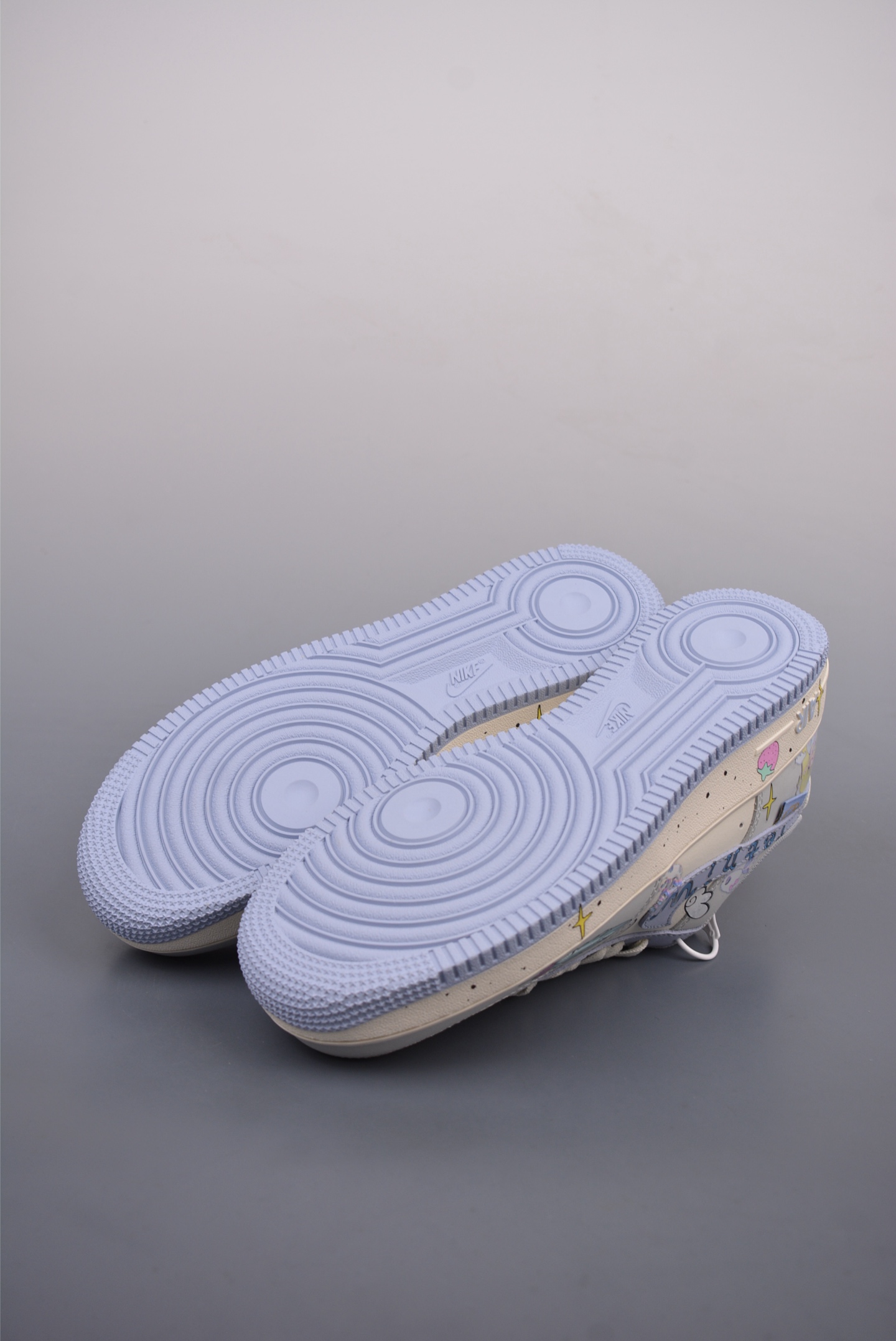 Nike Air Force 1 '07 Low QSGreyLight BlueGold Swoosh DB3301-117