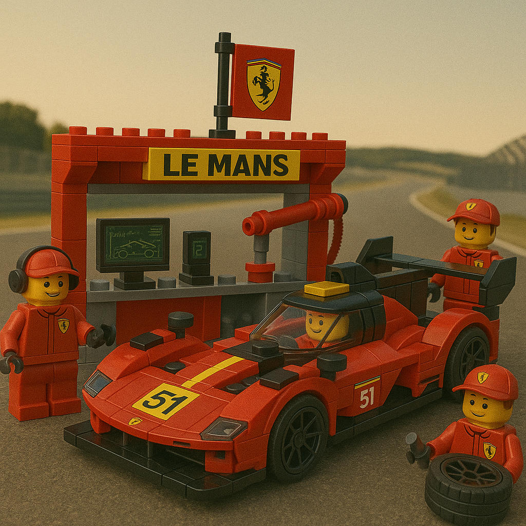 Ferrari Le Mans Team Lego