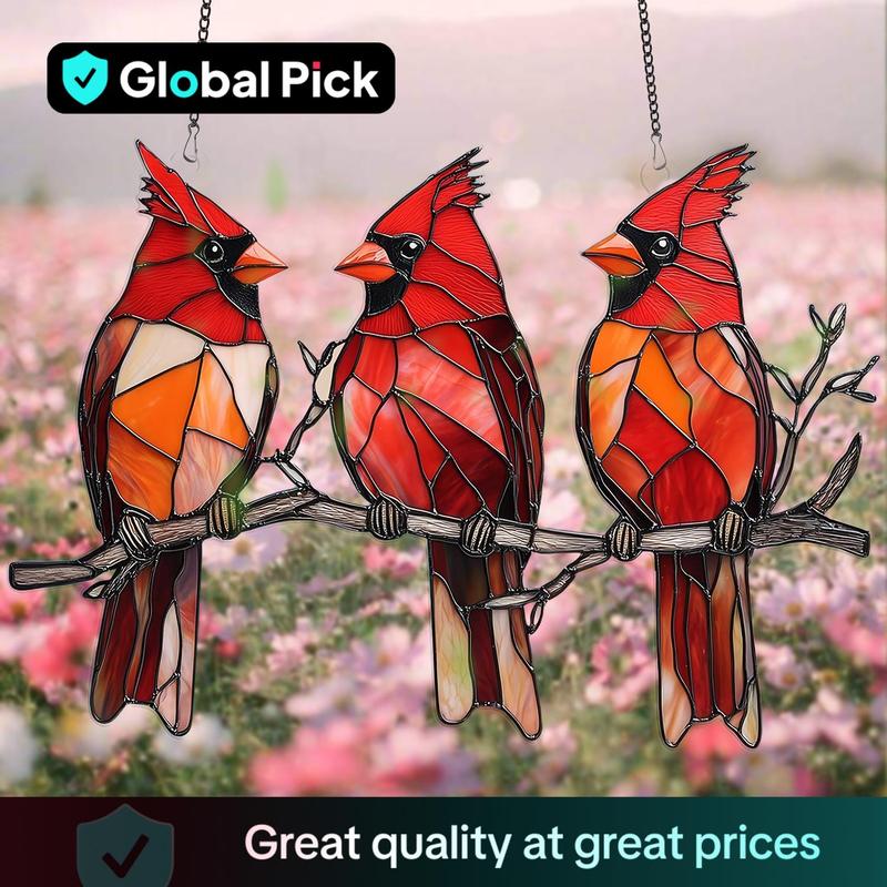🔥Super Sale - 49% OFF🐦 2D Acrylic Cardinal Sun Catcher