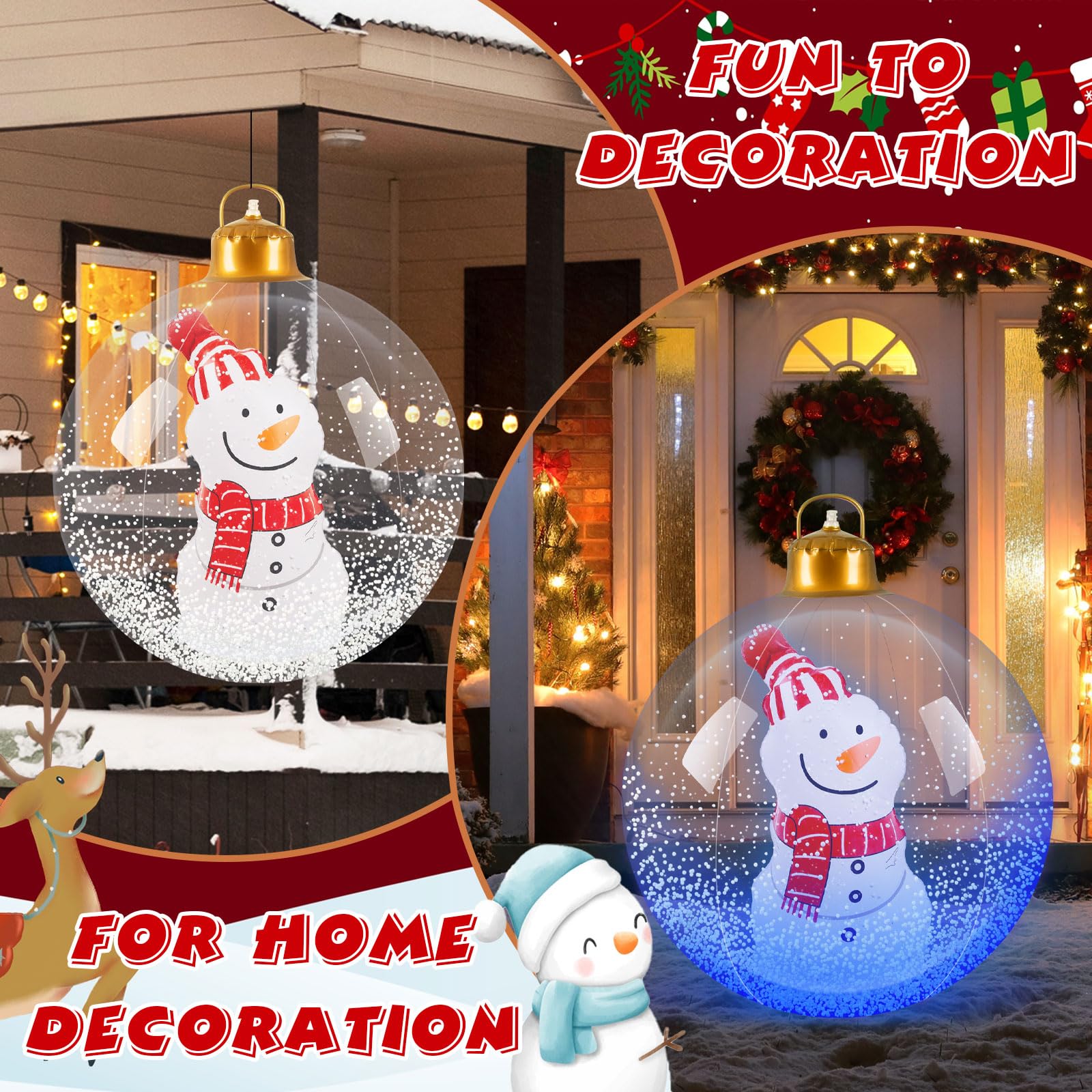 🎄Early Christmas Sale 49% OFF🎄 Inflatable Christmas Snowman Bauble