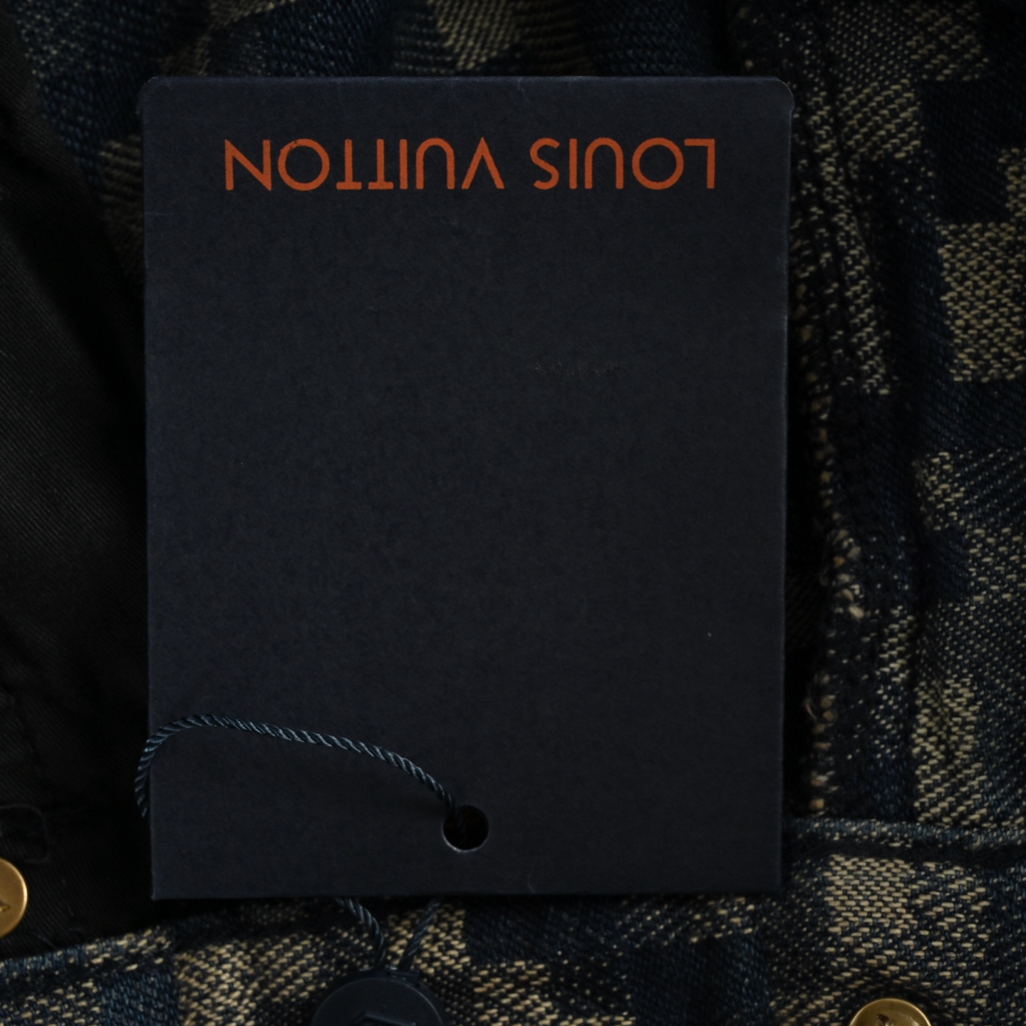 Louis Vuitton 25ss snake-print mosaic denim shorts