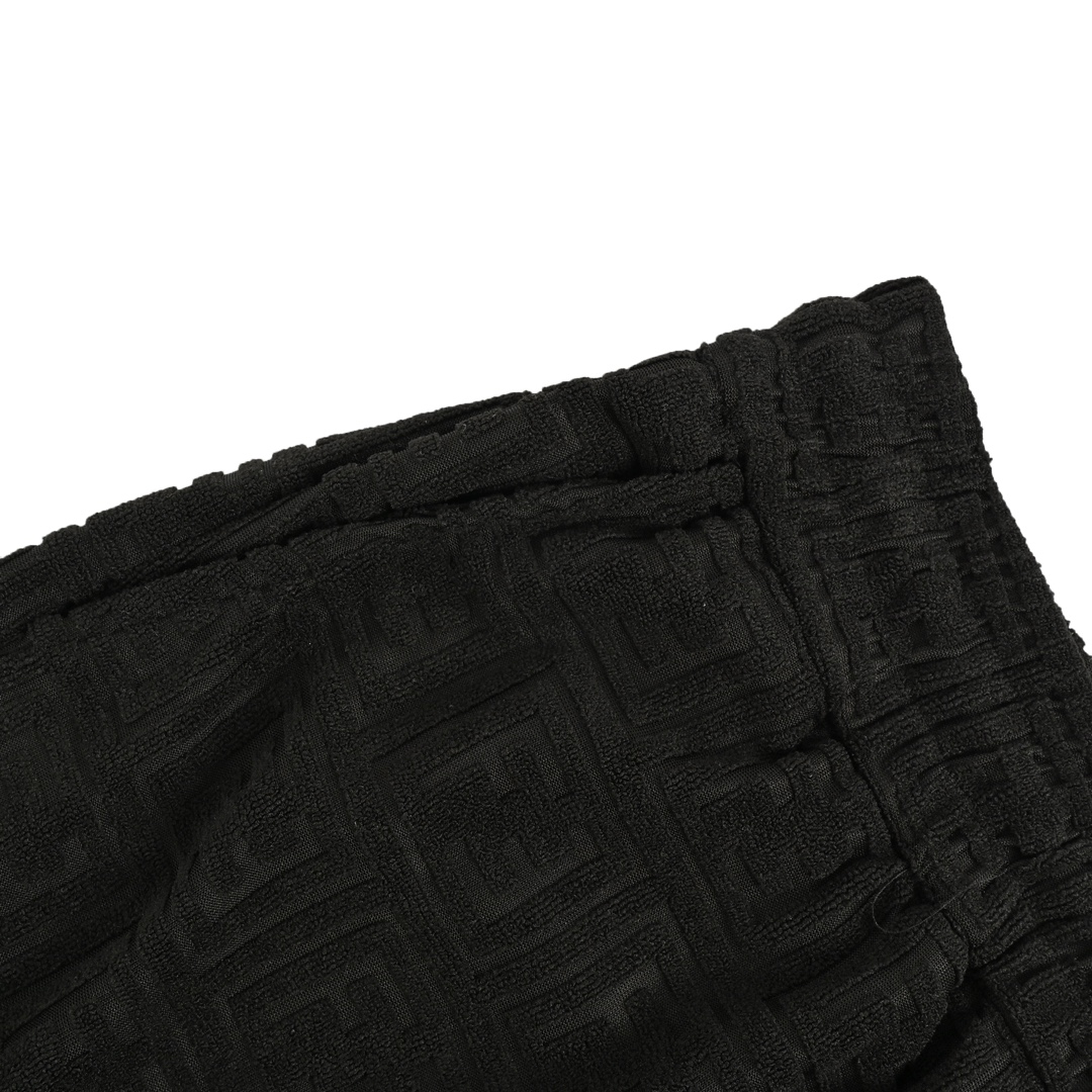Fendi 24ss full print double F embossed jacquard suit shorts