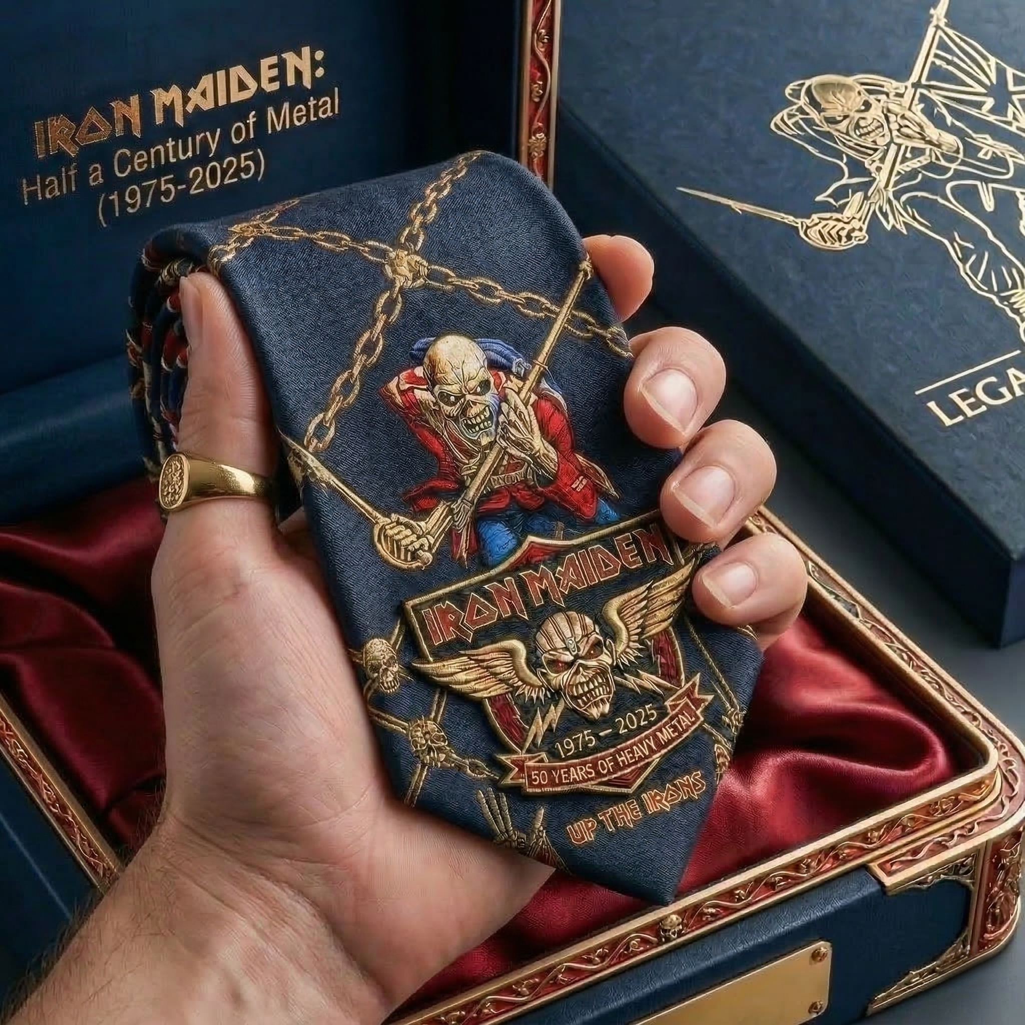 Iron Maiden 50th Anniversary Legacy Edition Tie