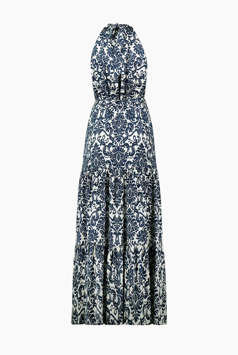 Maxi vestido estampado sin mangas