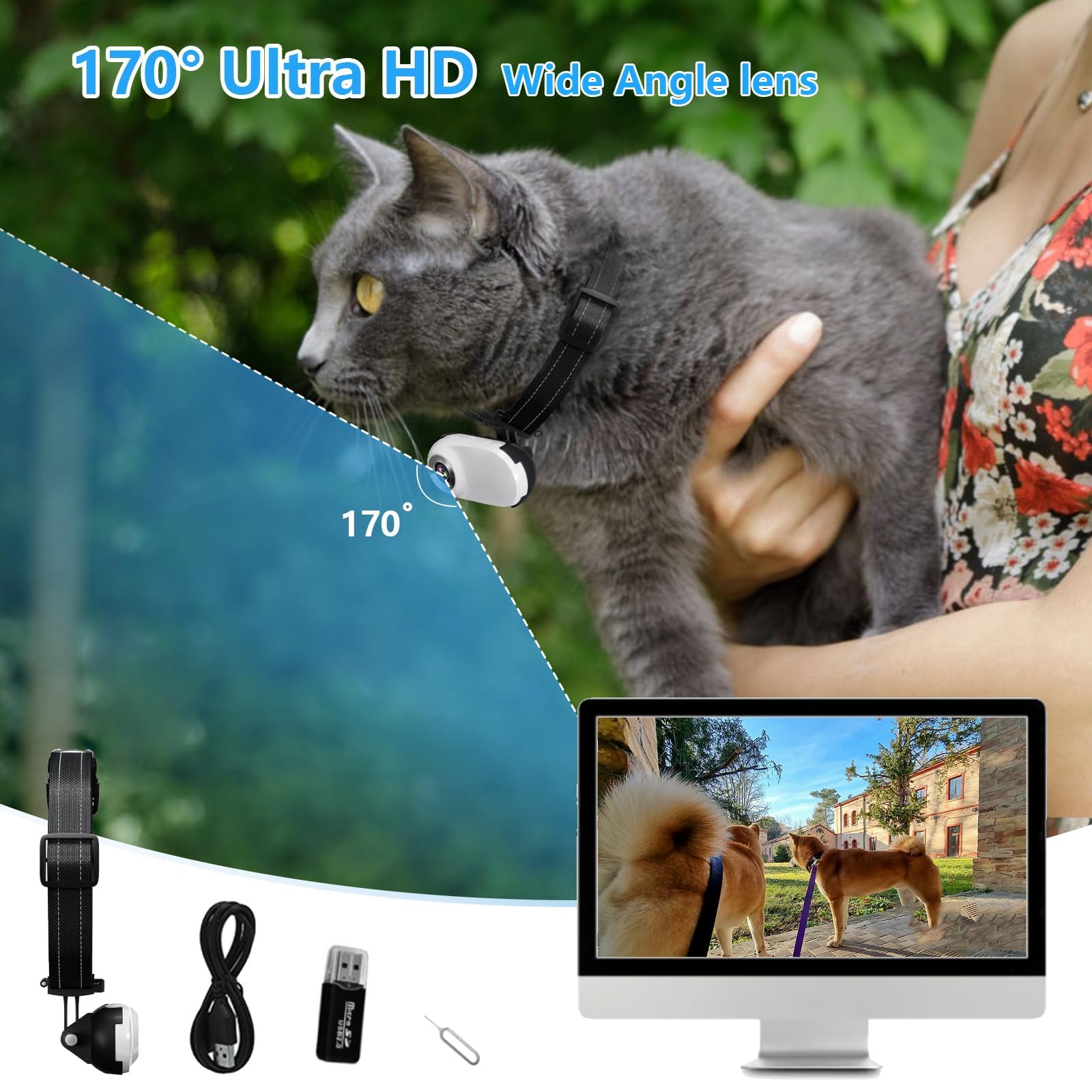 🔥Last Day 50% OFF🔥HD 1080P Cat Camera Collar