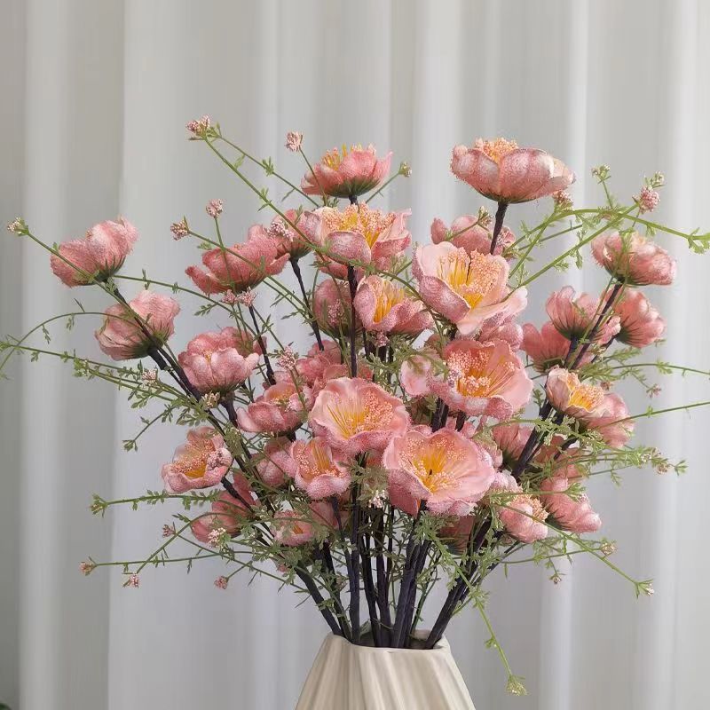 4 Pcs Light Luxury High-End Artificial Silk Azalea