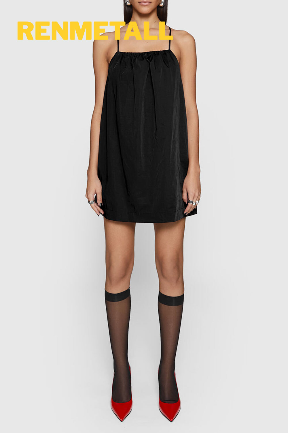 Black Suspender Sleeveless Dress