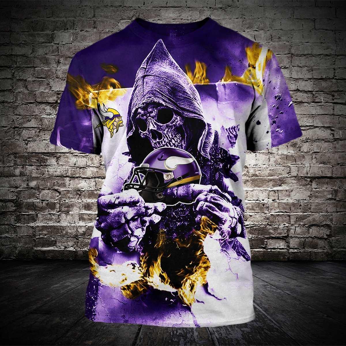VIKINGS 3D HOODIE SKULL
